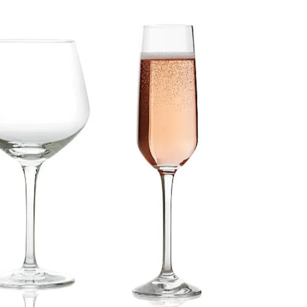 Crate & Barrel Nattie Champagne Glasses, Set of 4